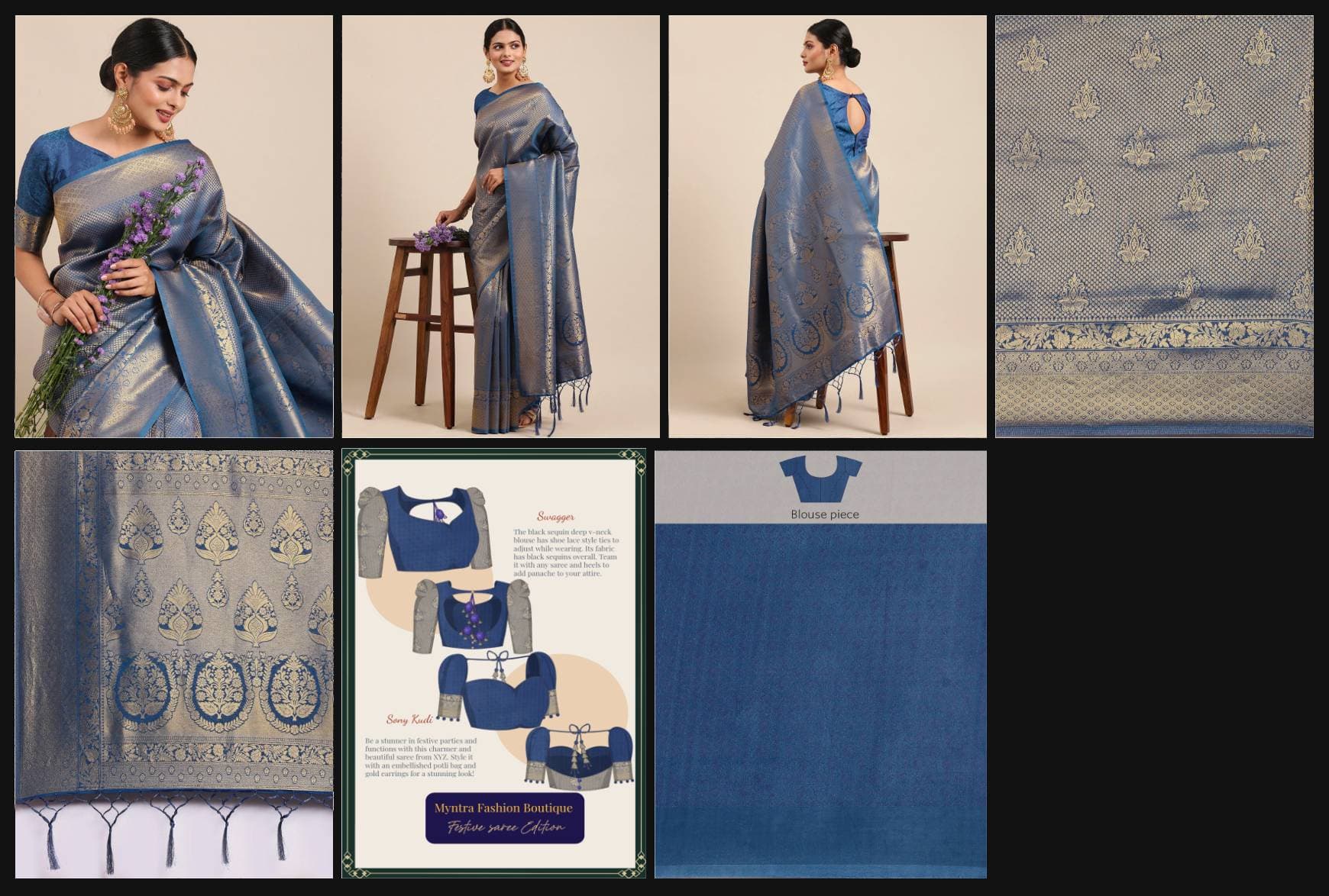 Blouse design variations with styling personas