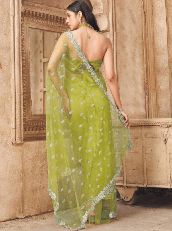 Saree PDP — back drape view