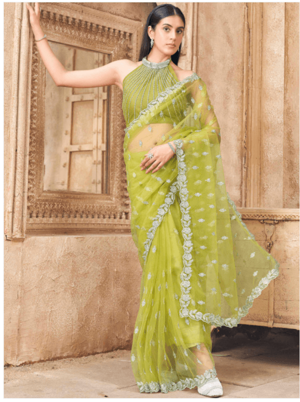 Saree PDP — front drape view
