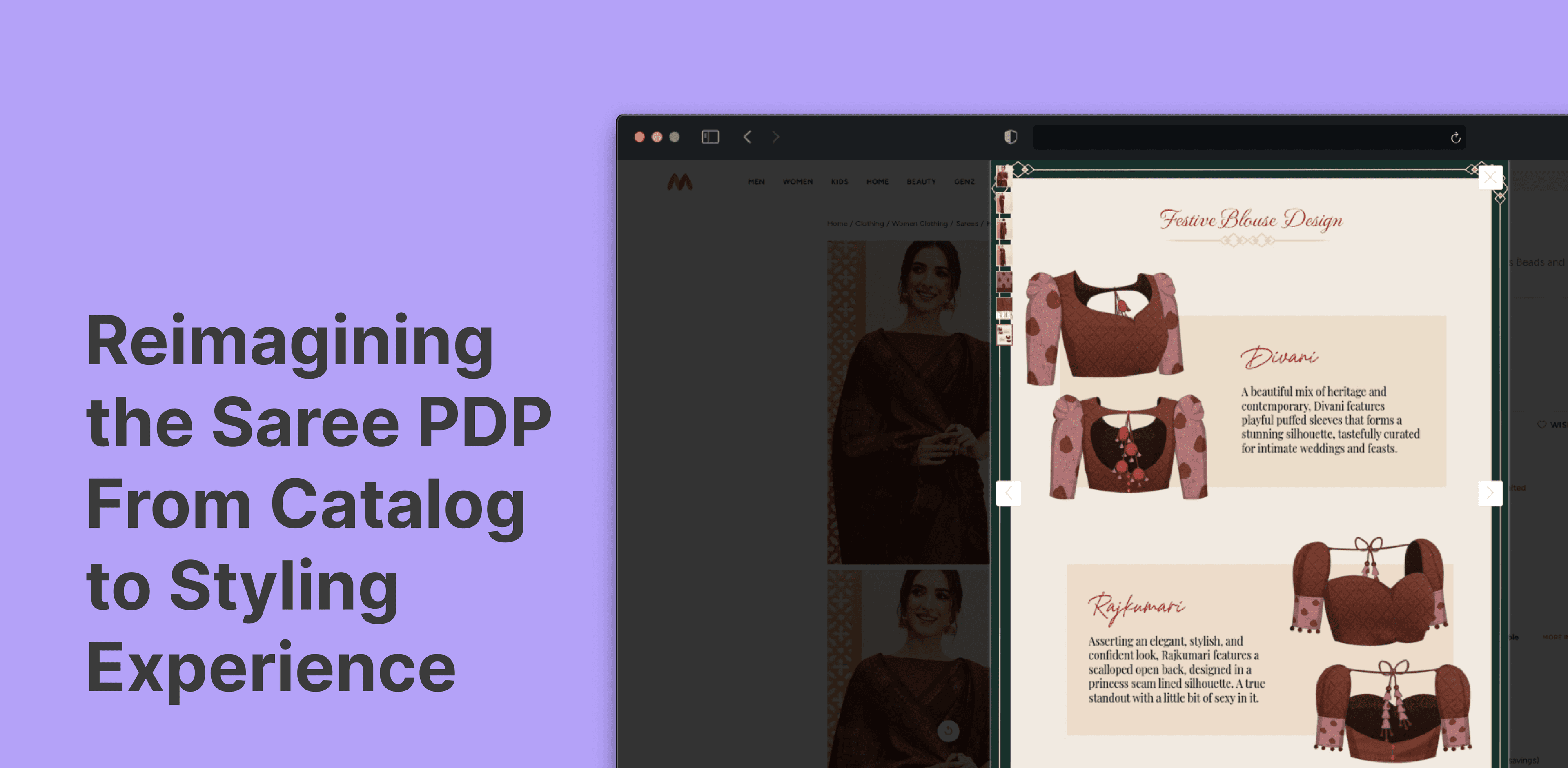 Reimagining the Saree PDP From Catalog to Styling Experience